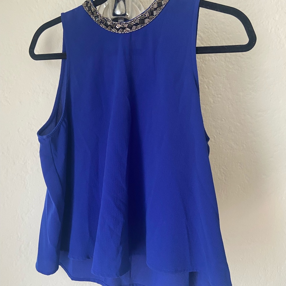 ASTR cobalt blue top